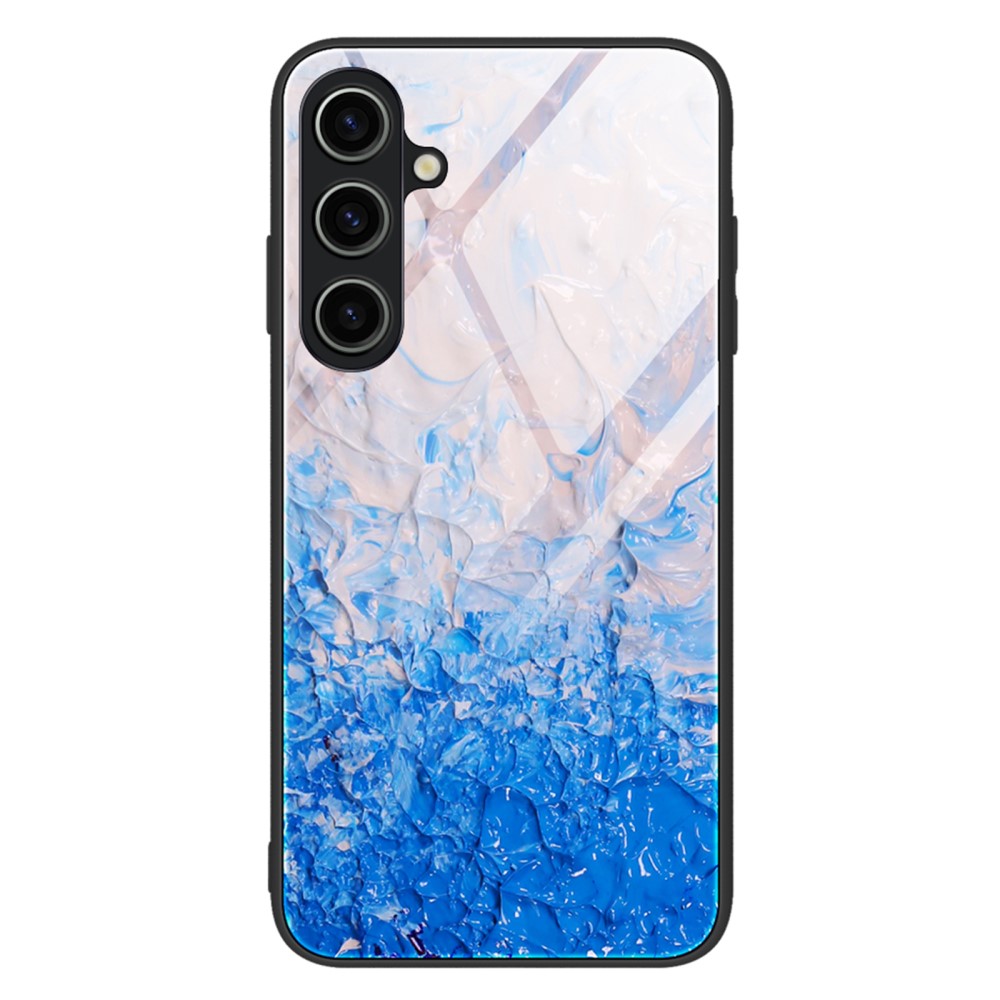  Samsung Galaxy A05s 4G Skal Marmor Härdat Glas Blå