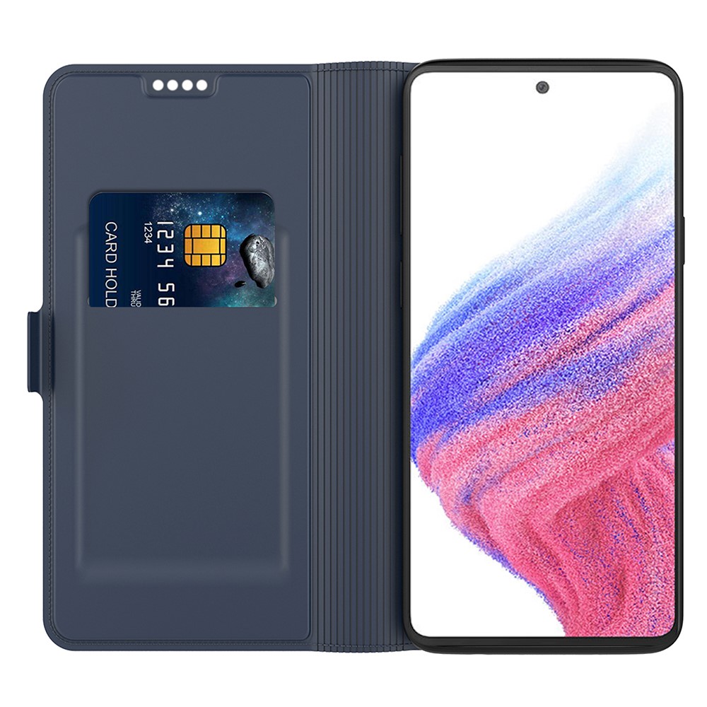  Samsung Galaxy A25 5G Fodral Slim Läder Blå
