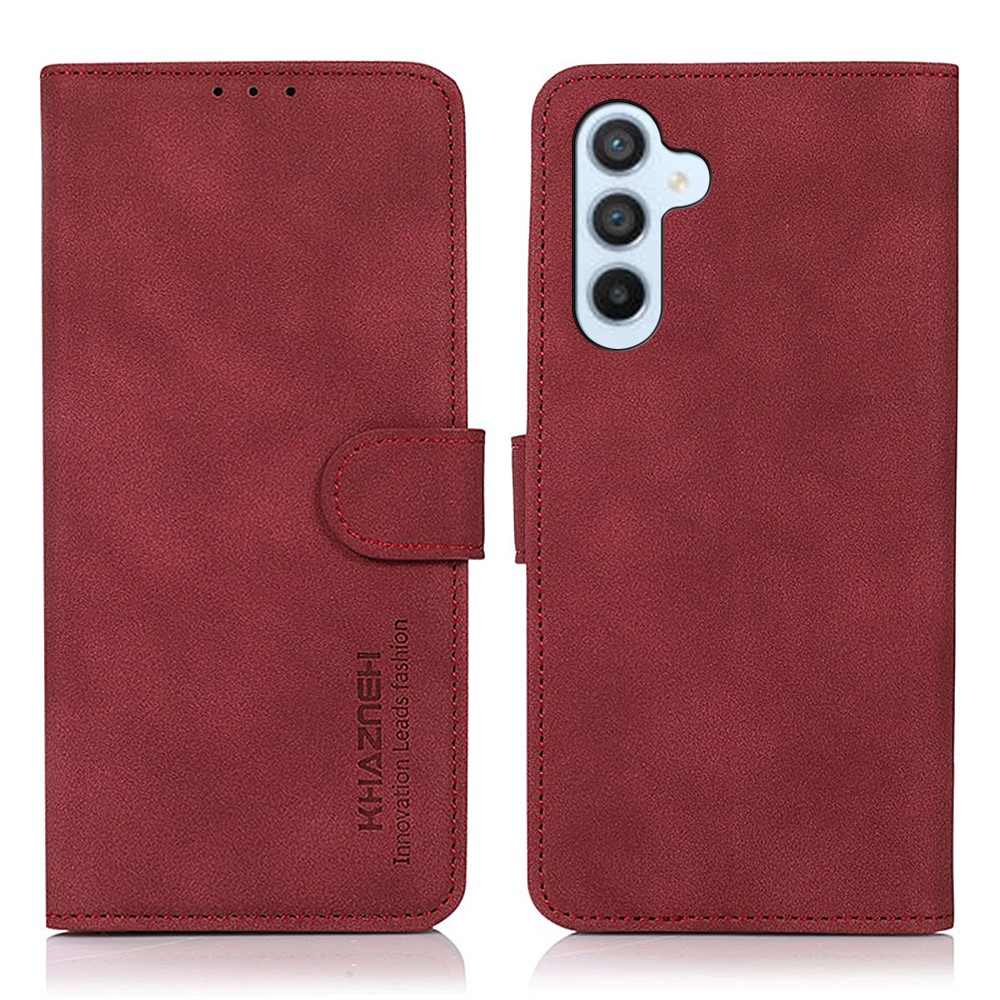 KHAZNEH KHAZNEH Galaxy S24 Fodral Retro Läder Röd