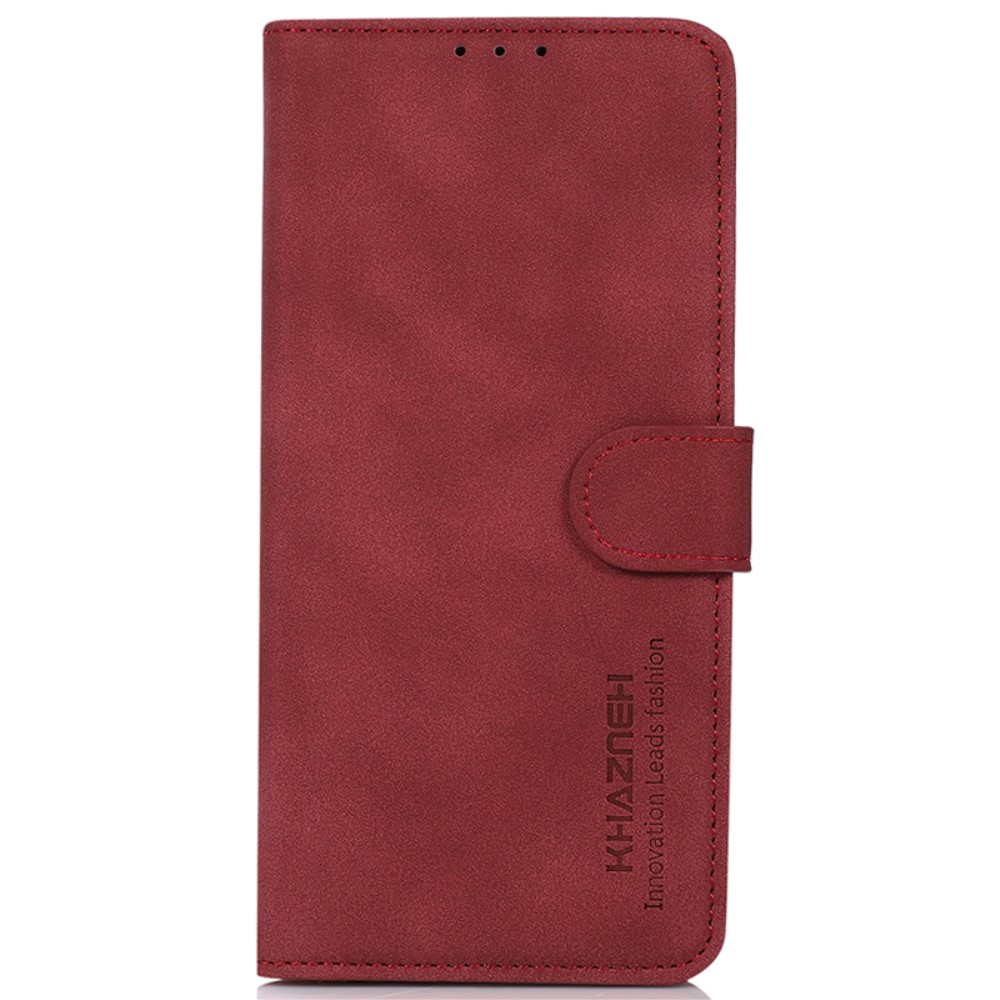 KHAZNEH KHAZNEH Galaxy S24 Fodral Retro Läder Röd