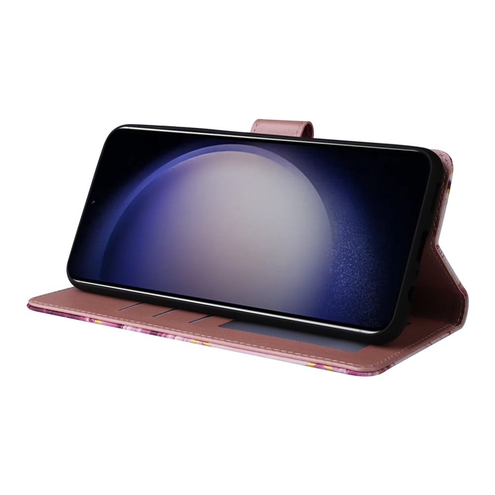  Samsung Galaxy S24 Fodral Marmor Textur Lila