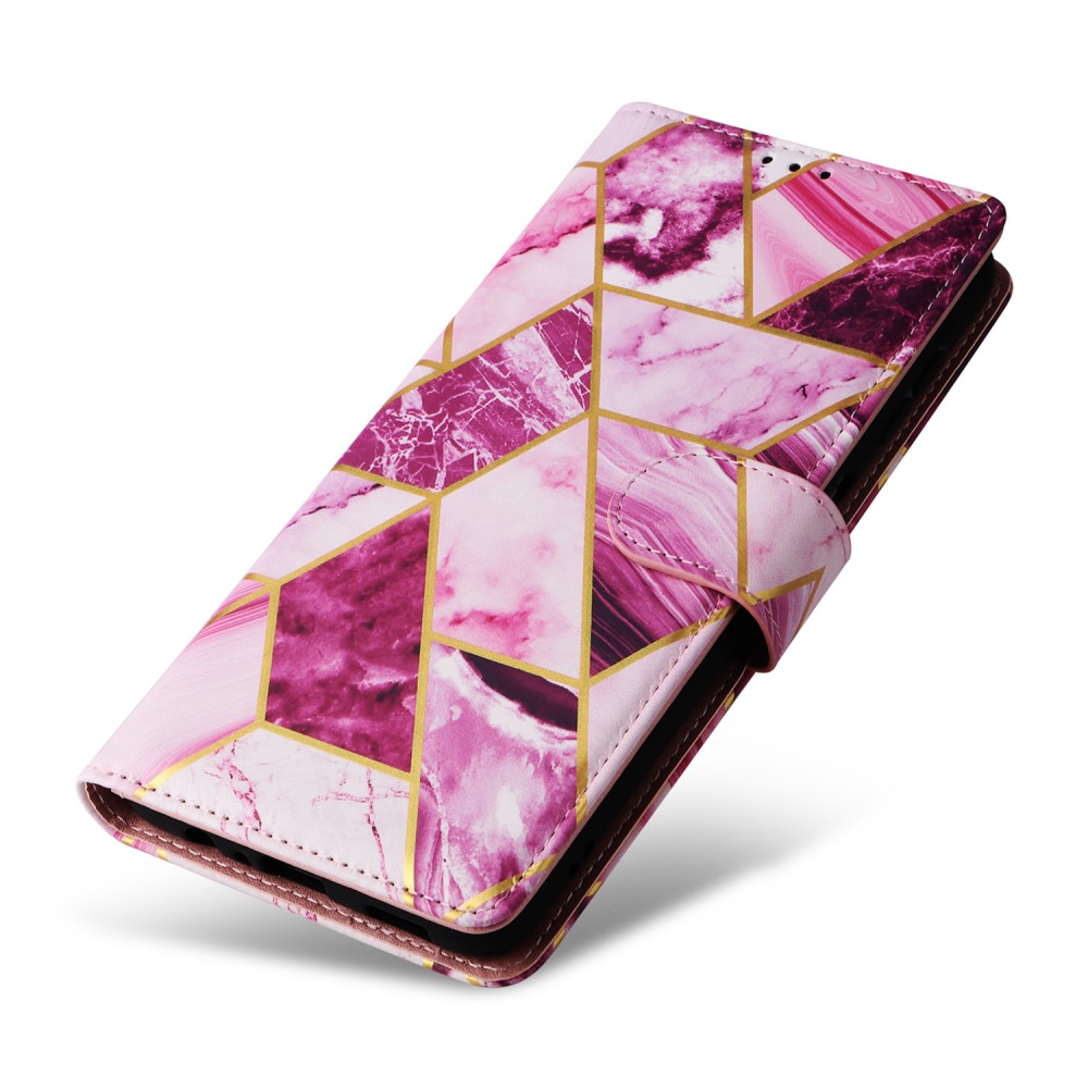  Samsung Galaxy S24 Fodral Marmor Textur Lila