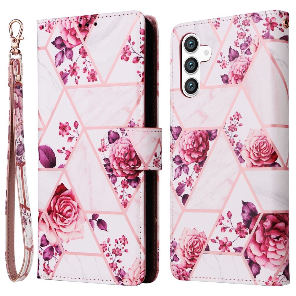  Samsung Galaxy S24 Fodral Marmor Textur Roséguld