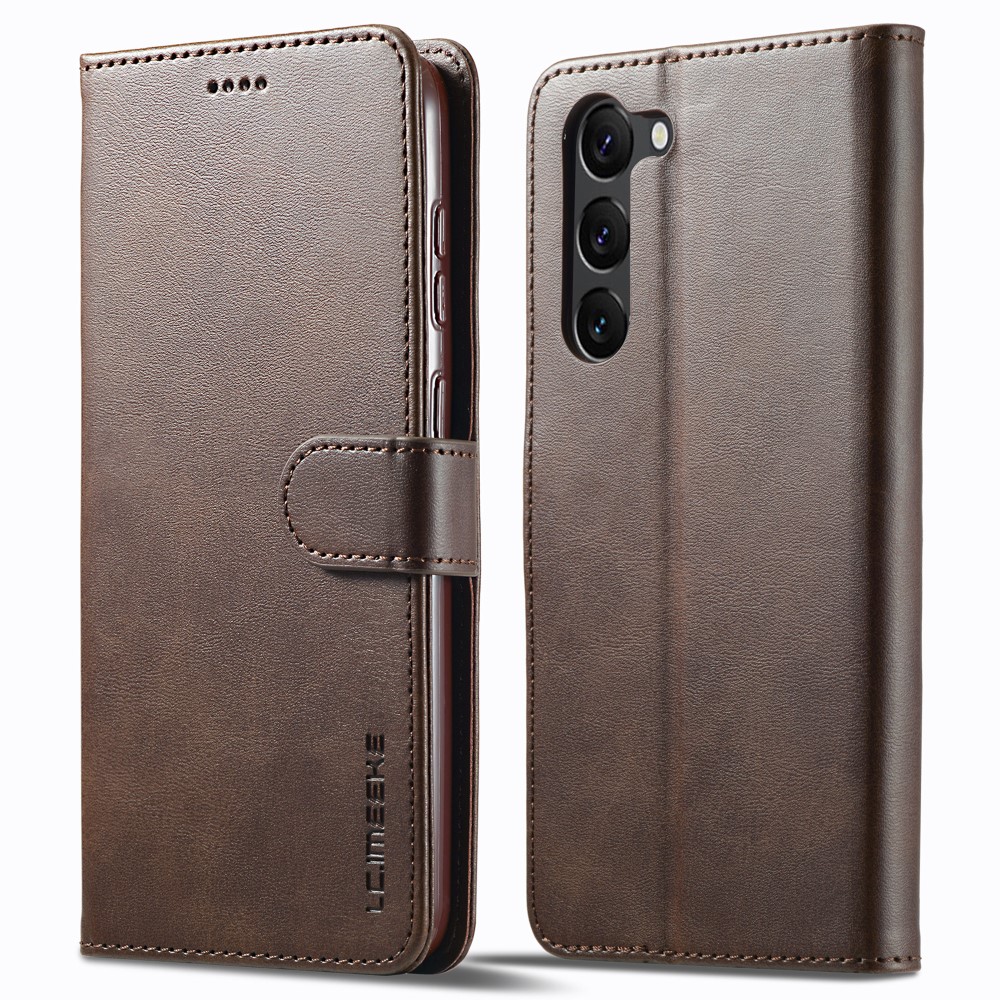 LC.IMEEKE LC.IMEEKE Samsung Galaxy S24 Fodral Läder Brun