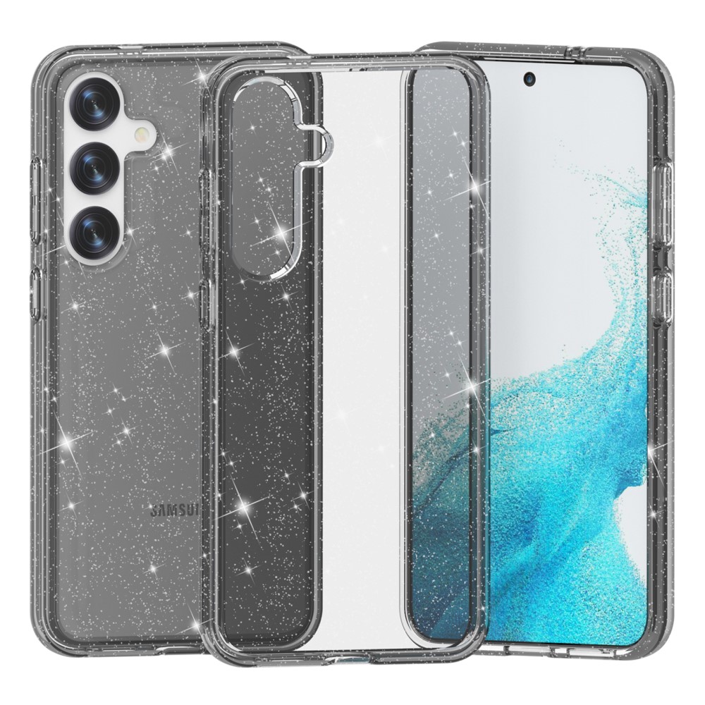  Samsung Galaxy S24 Skal Sparkling Glitter Svart