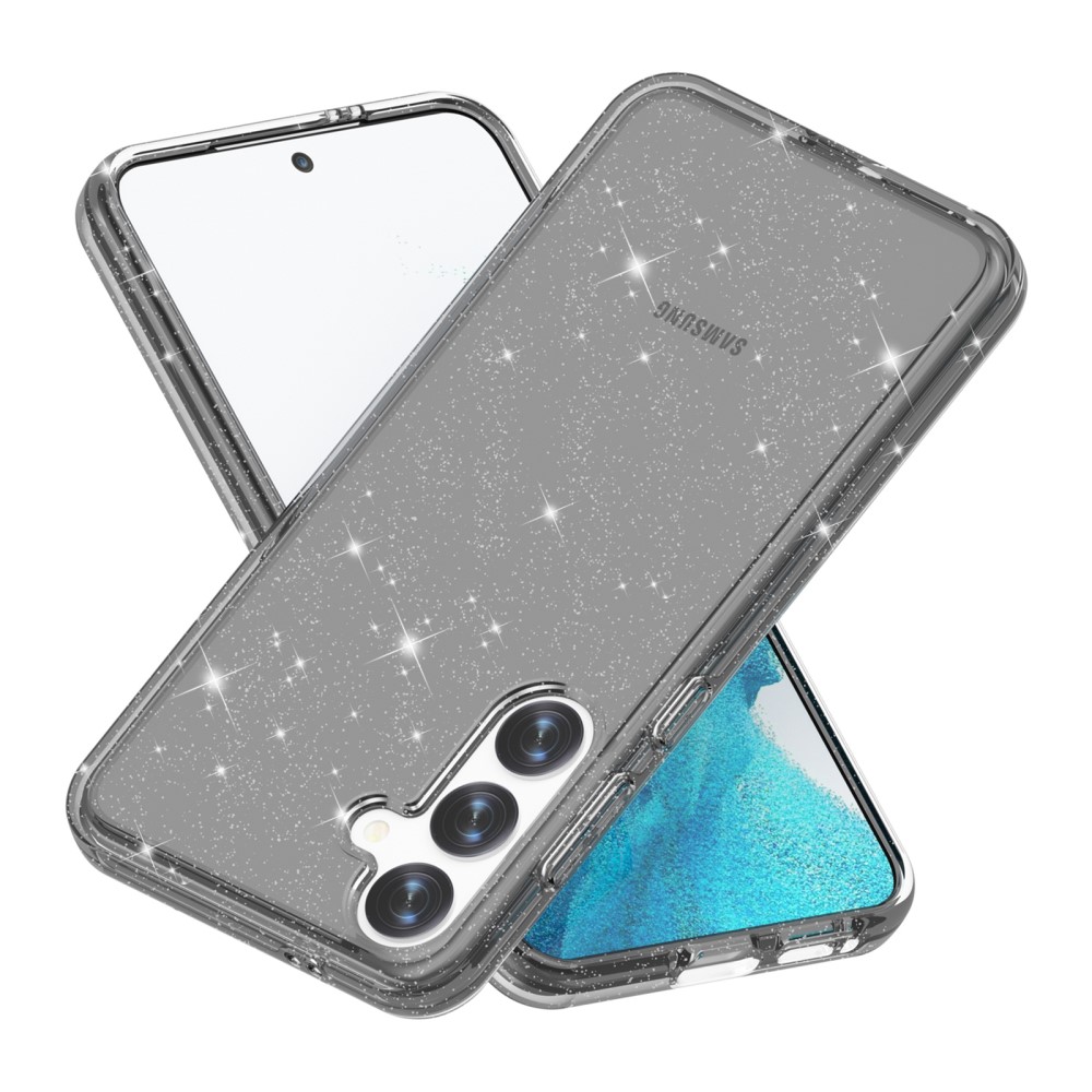  Samsung Galaxy S24 Skal Sparkling Glitter Svart