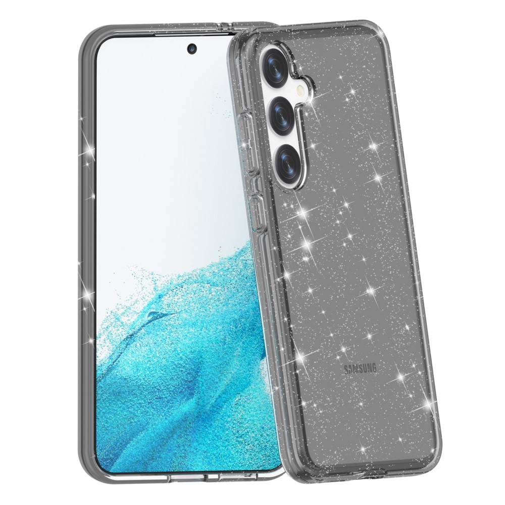  Samsung Galaxy S24 Skal Sparkling Glitter Svart