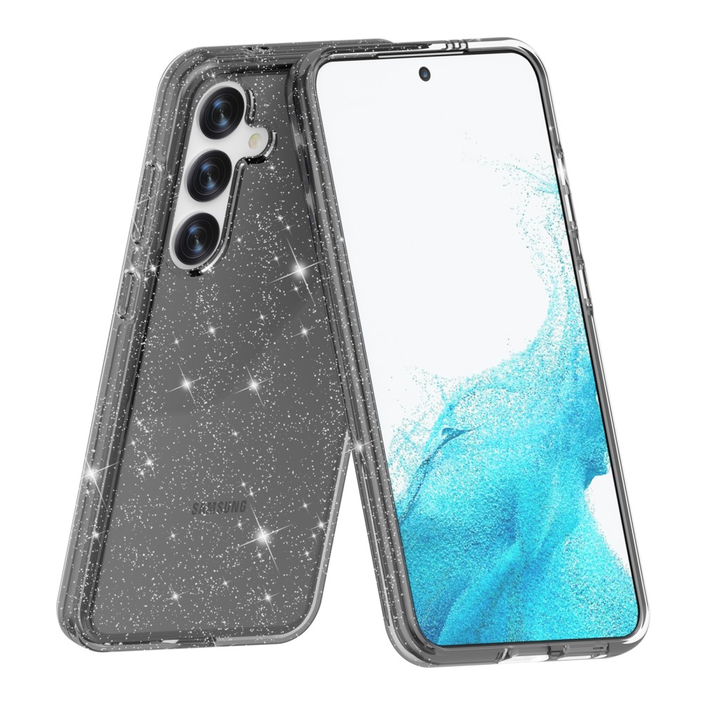  Samsung Galaxy S24 Skal Sparkling Glitter Svart