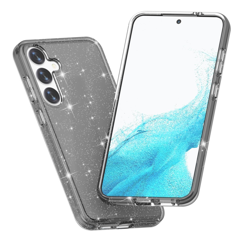  Samsung Galaxy S24 Skal Sparkling Glitter Svart