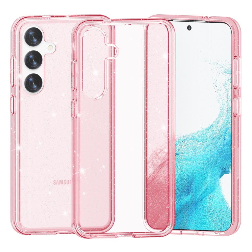  Samsung Galaxy S24 Skal Sparkling Glitter Rosa