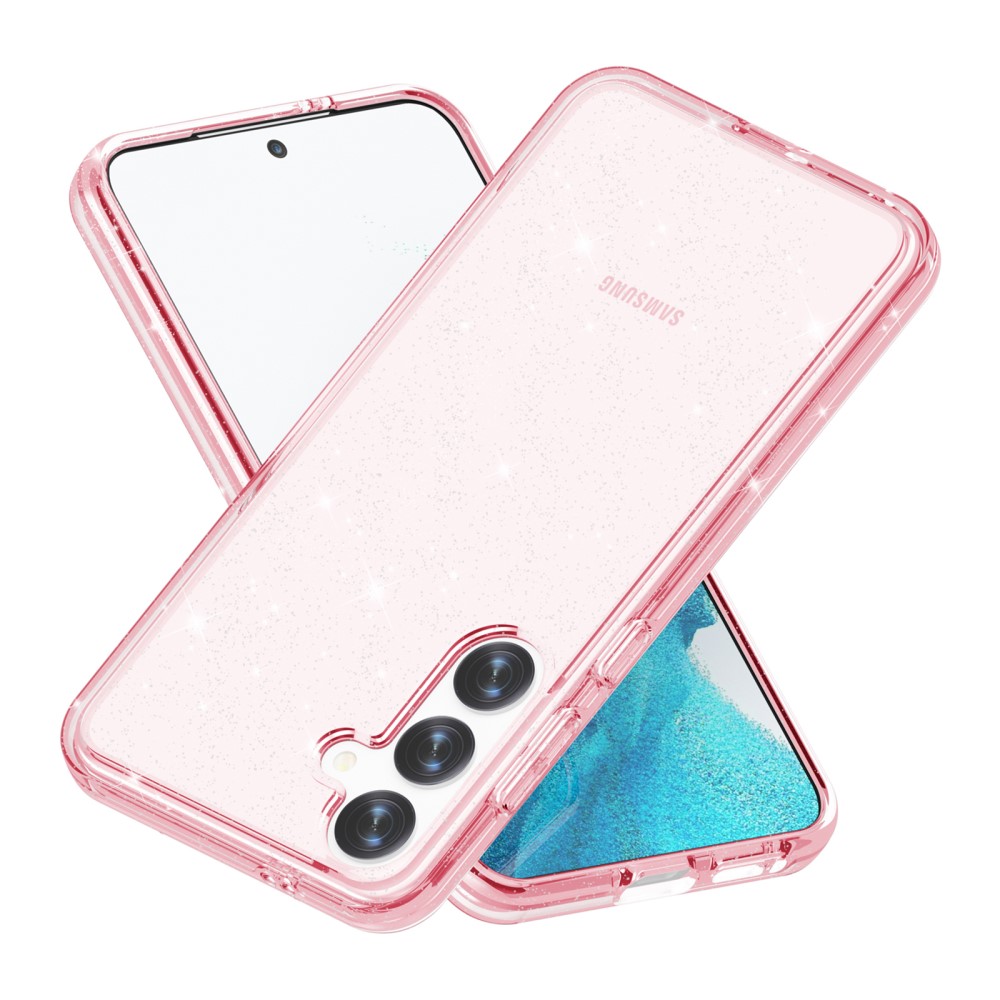  Samsung Galaxy S24 Skal Sparkling Glitter Rosa