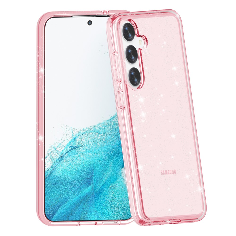  Samsung Galaxy S24 Skal Sparkling Glitter Rosa