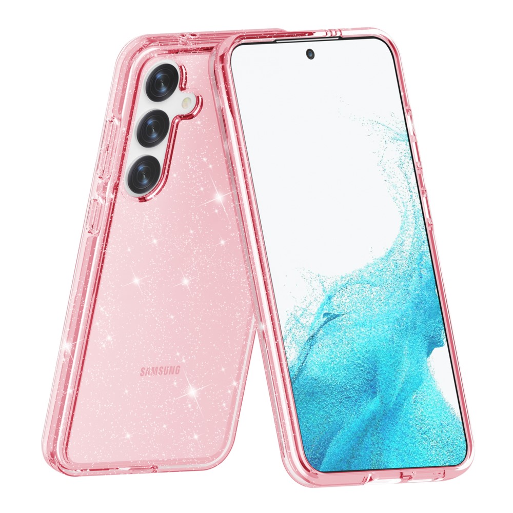  Samsung Galaxy S24 Skal Sparkling Glitter Rosa
