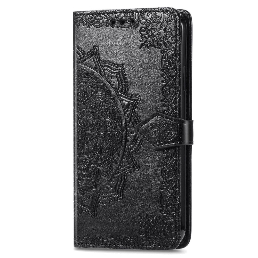  Samsung Galaxy S24 Fodral Mandala Tryck Svart