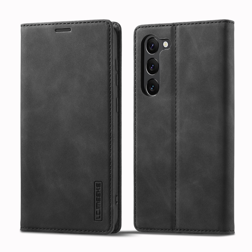 LC.IMEEKE LC.IMEEKE Galaxy S24 Fodral Flip Läder Svart