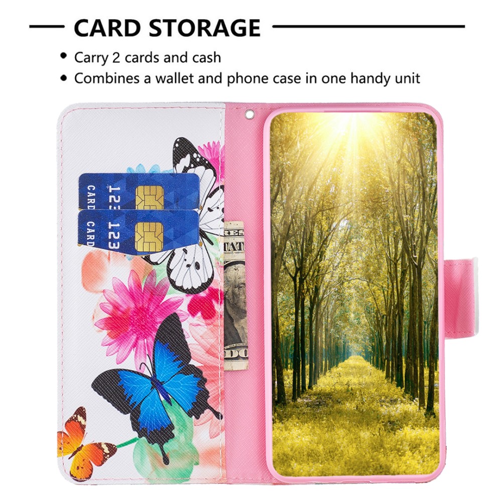 Galaxy S25 Plus / S24 Plus Fodral Med Tryck Två Fjärilar