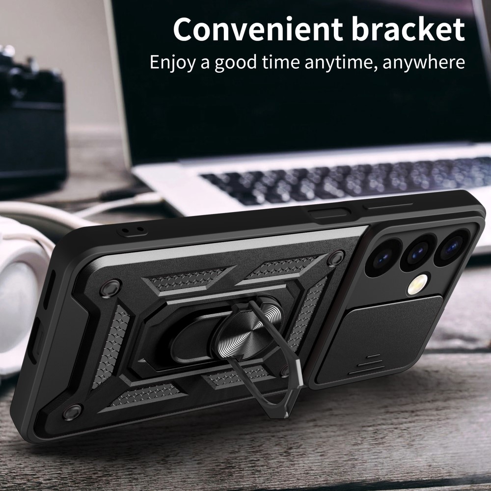  Samsung Galaxy S24 Plus Skal CamShield Hybrid Ring Roséguld