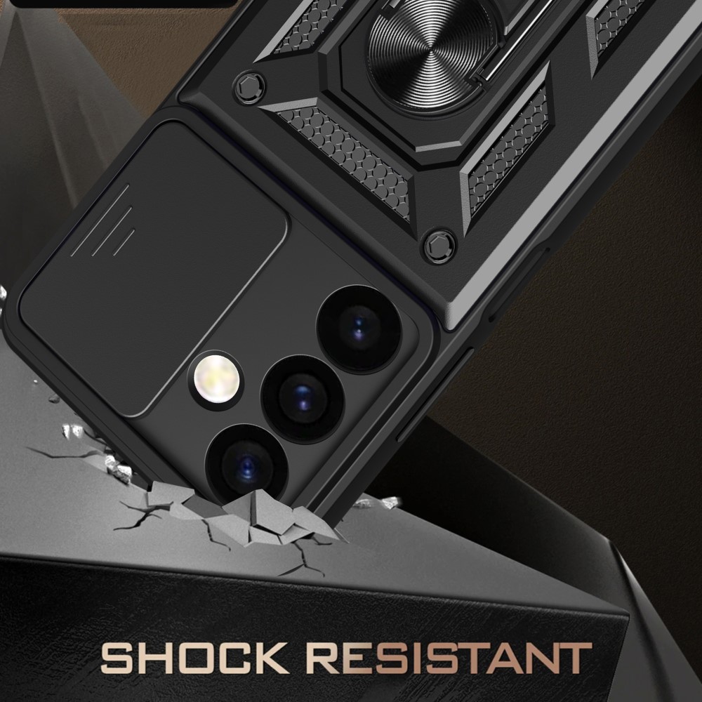  Samsung Galaxy S24 Plus Skal CamShield Hybrid Ring Röd