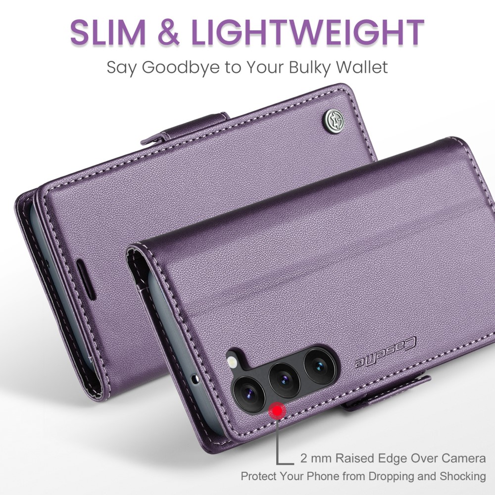 CASEME CASEME Galaxy S24 Plus Fodral RFID Läder Lila