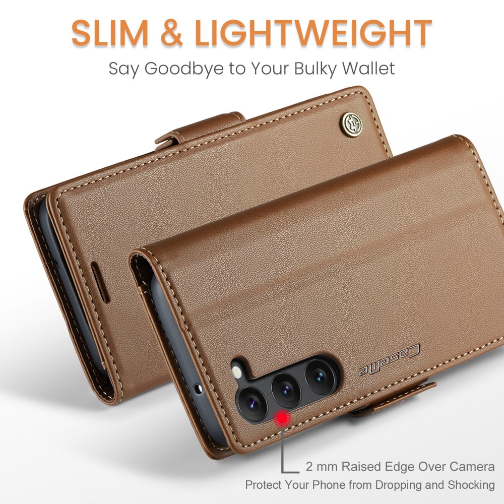 CASEME CASEME Galaxy S24 Plus Fodral RFID Läder Brun