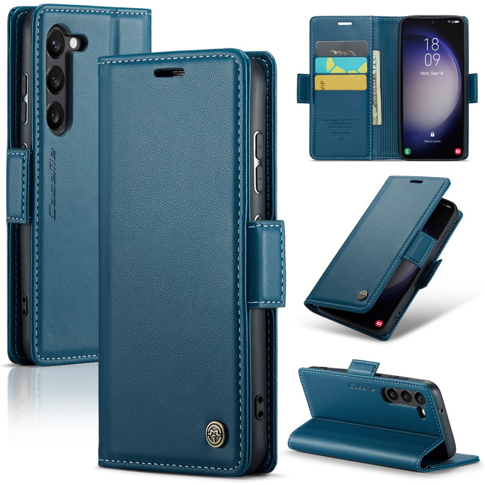 CASEME CASEME Galaxy S24 Plus Fodral RFID Läder Blå