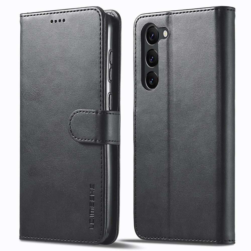 LC.IMEEKE LC.IMEEKE Samsung Galaxy S24 Plus Fodral Läder Svart