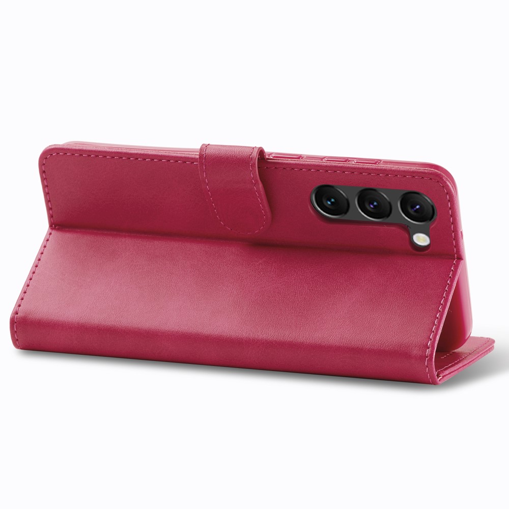 LC.IMEEKE LC.IMEEKE Samsung Galaxy S24 Plus Fodral Läder Rosa/Röd