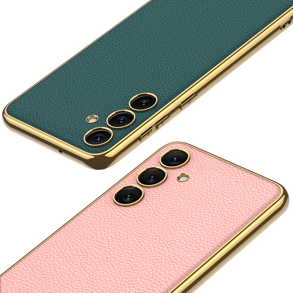 GKK GKK Galaxy S24 Plus Skal Hybrid Electroplate Kolfiber Textur