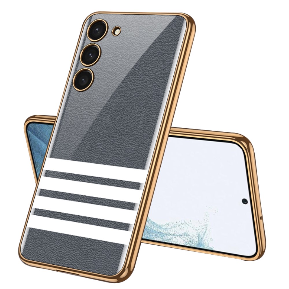 GKK GKK Galaxy S24 Plus Skal Härdat Glas Electroplate Fyra Streck