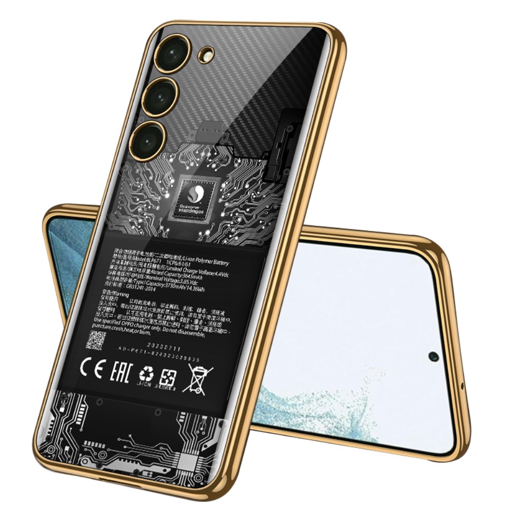 GKK GKK Galaxy S24 Plus Skal Härdat Glas Electroplate Zero