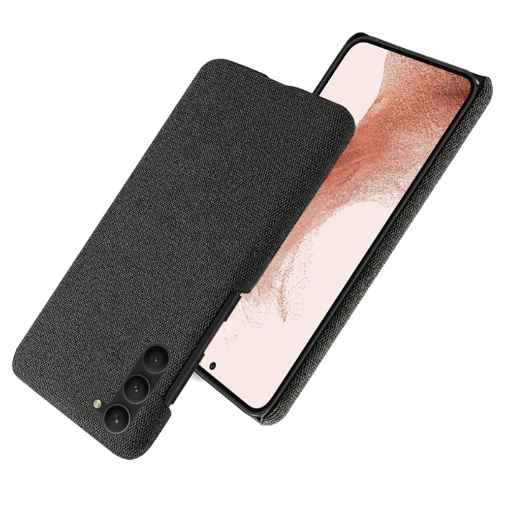  Samsung Galaxy S24 Plus Slim Tygbelagt Skal Svart