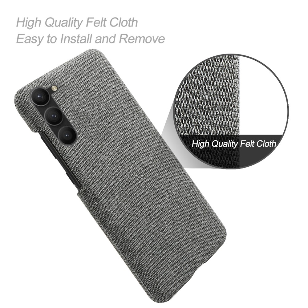  Samsung Galaxy S24 Plus Slim Tygbelagt Skal Grå