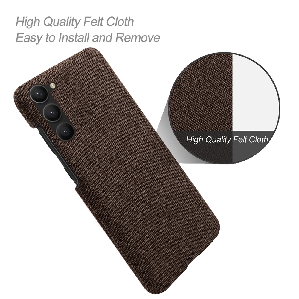  Samsung Galaxy S24 Plus Slim Tygbelagt Skal Brun