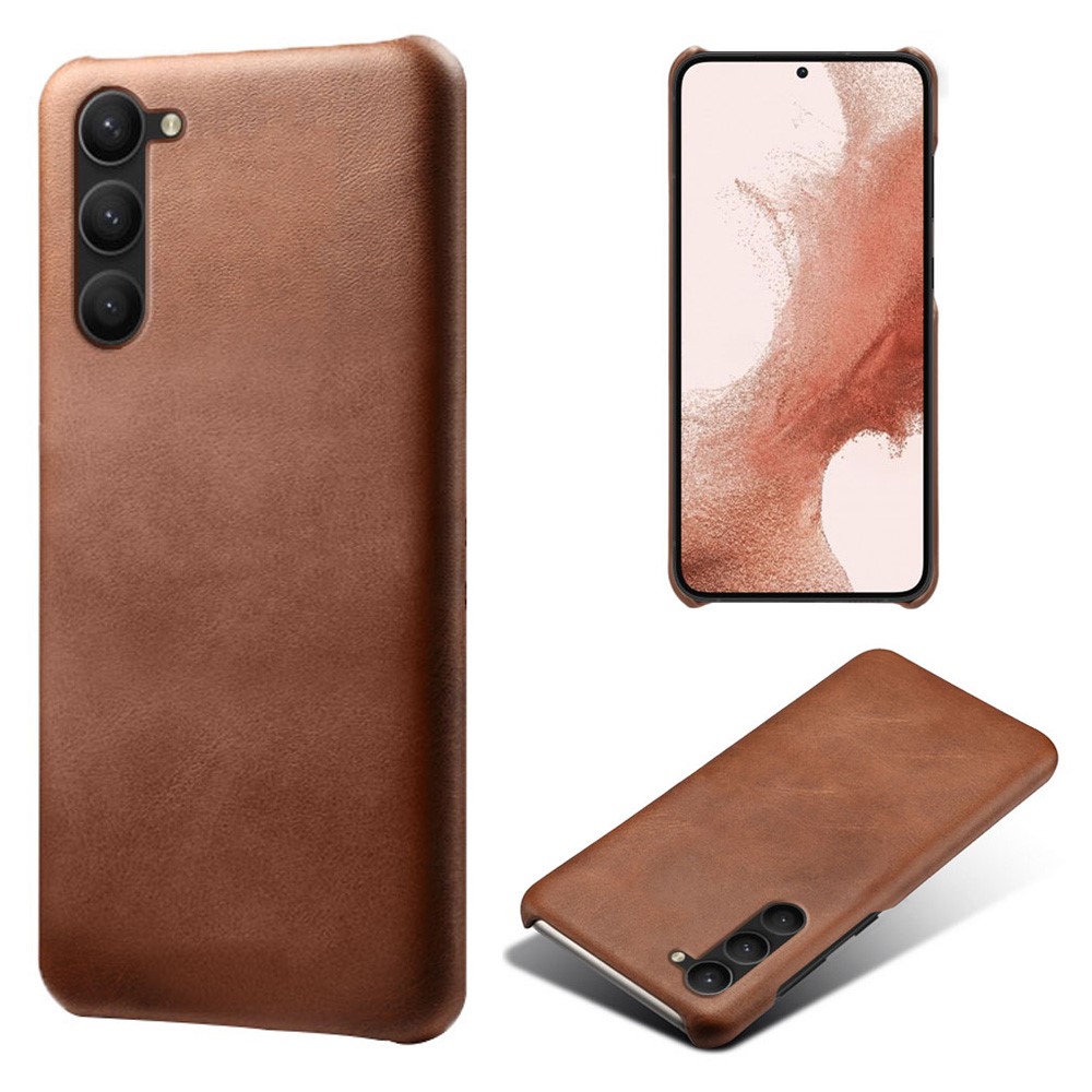 Samsung Galaxy S24 Plus Läderbelagt Skal Brun