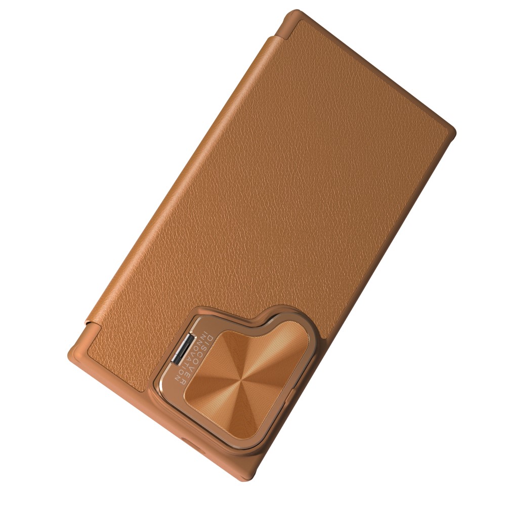 NILLKIN NILLKIN Galaxy S24 Plus Fodral Qin Läder Cam Kickstand Brun