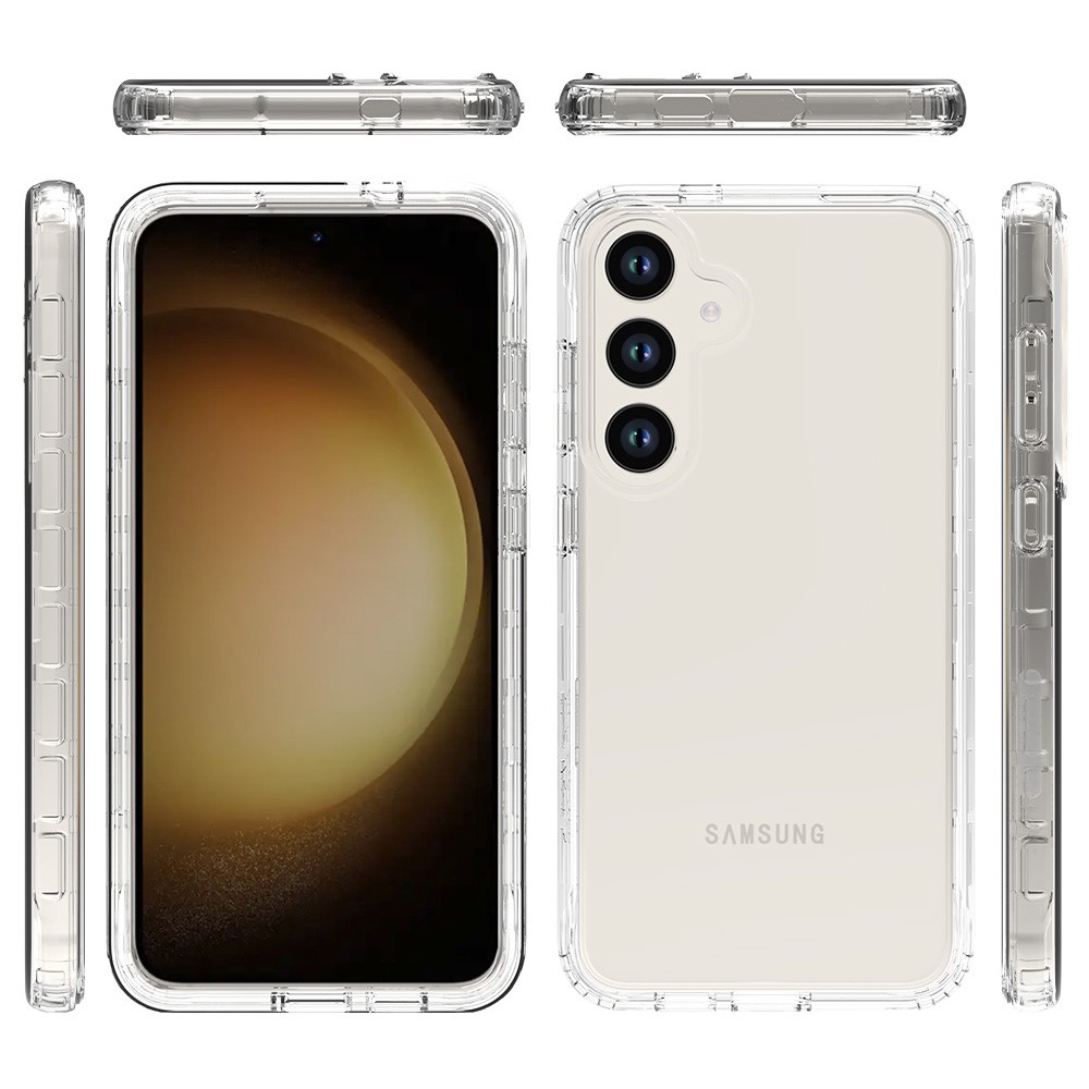 Samsung Galaxy S24 Plus 360° Shockproof Hybrid Skal Transparent