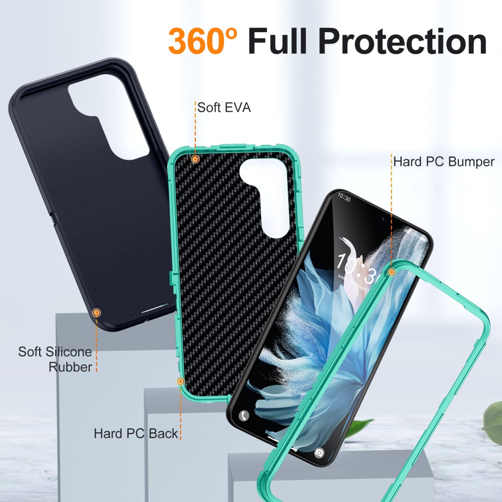  Galaxy S25 Plus / S24 Plus Skal Xtreme Shockproof Svart/Cyan