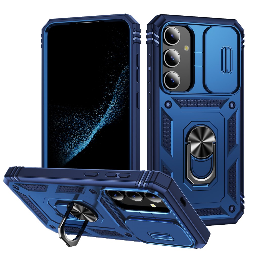  Galaxy S24 Plus Skal CamShield Ring Hybrid Armor Blå