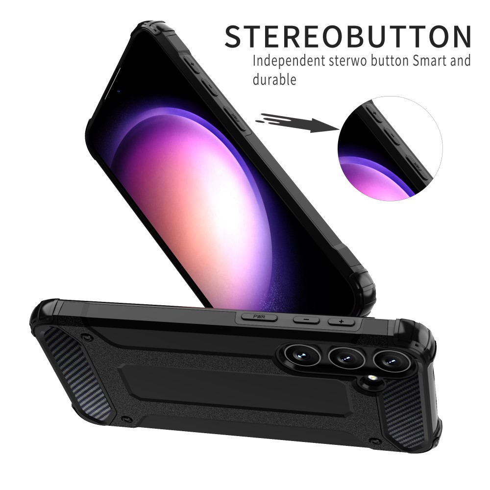  Galaxy S24 Plus Skal Shockproof Armor Hybrid Röd