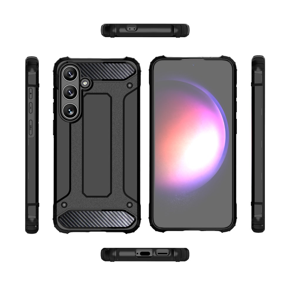  Galaxy S24 Plus Skal Shockproof Armor Hybrid Roséguld