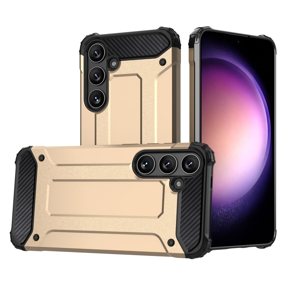  Galaxy S24 Plus Skal Shockproof Armor Hybrid Guld