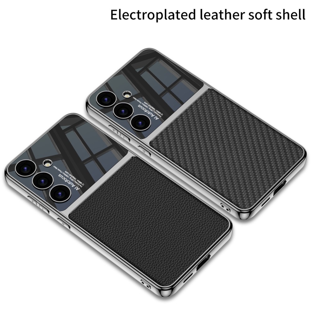 GKK GKK Galaxy S24 Plus Skal Hybrid Läder Litchi Röd