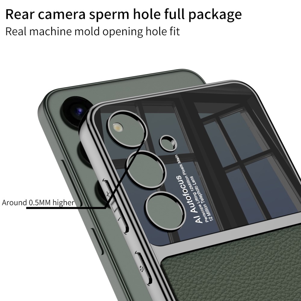 GKK GKK Galaxy S24 Plus Skal Hybrid Läder Kolfiber Textur