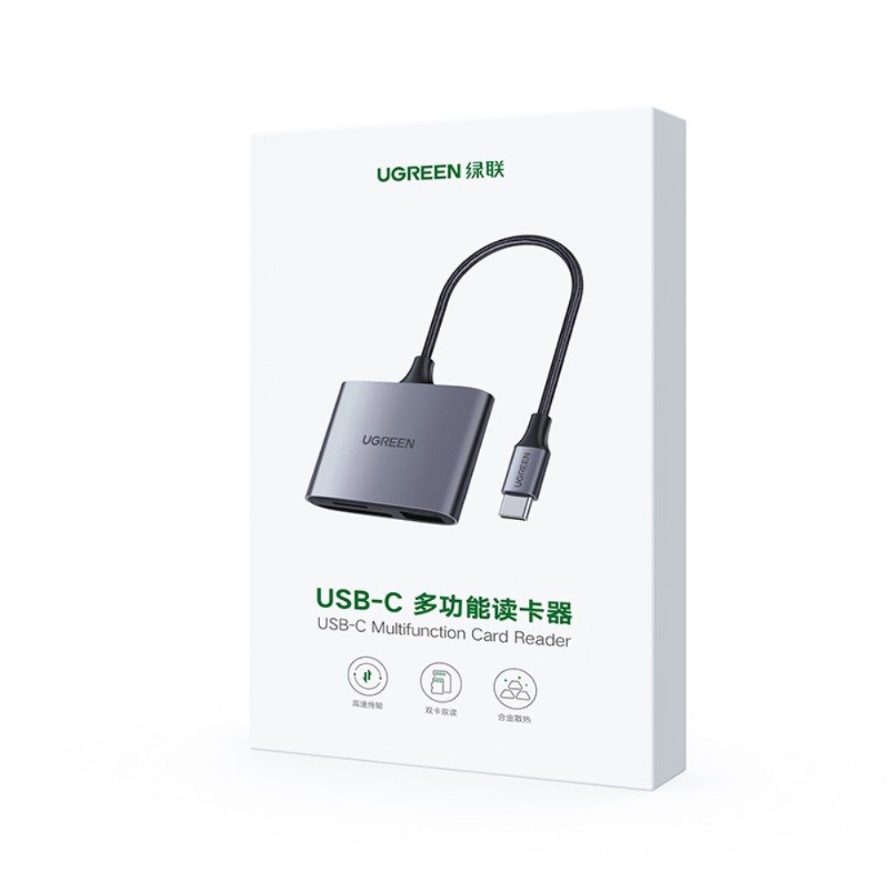 UGREEN UGREEN 3in1 USB-C Till Minneskortläsare / USB 2.0 Adapter
