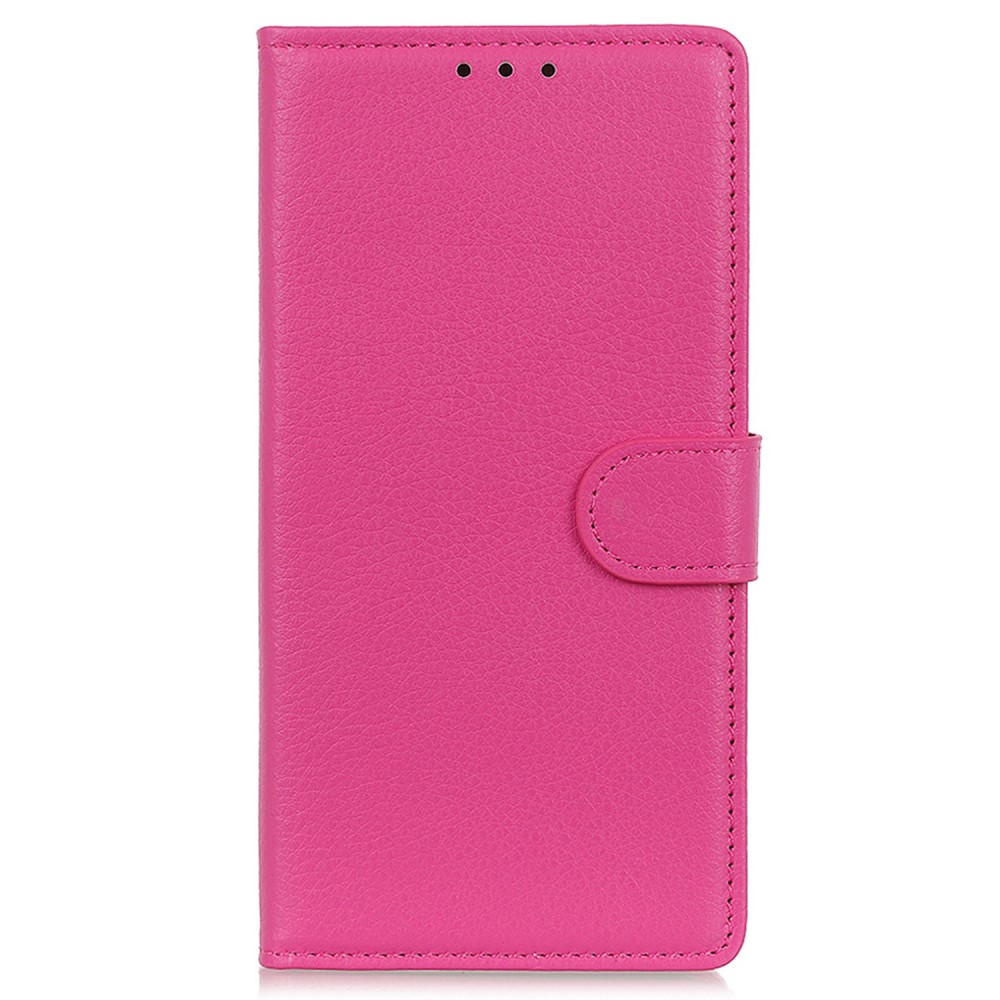  Samsung Galaxy S24 Ultra Fodral Litchi Läder Rosa