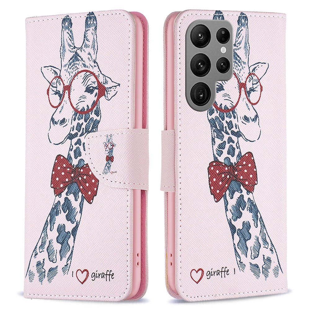 Galaxy S24 Ultra Fodral Med Tryck Giraff