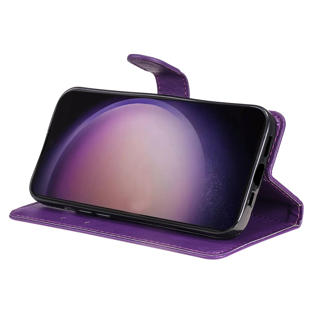  Samsung Galaxy S24 Ultra Fodral Solid Läder Lila