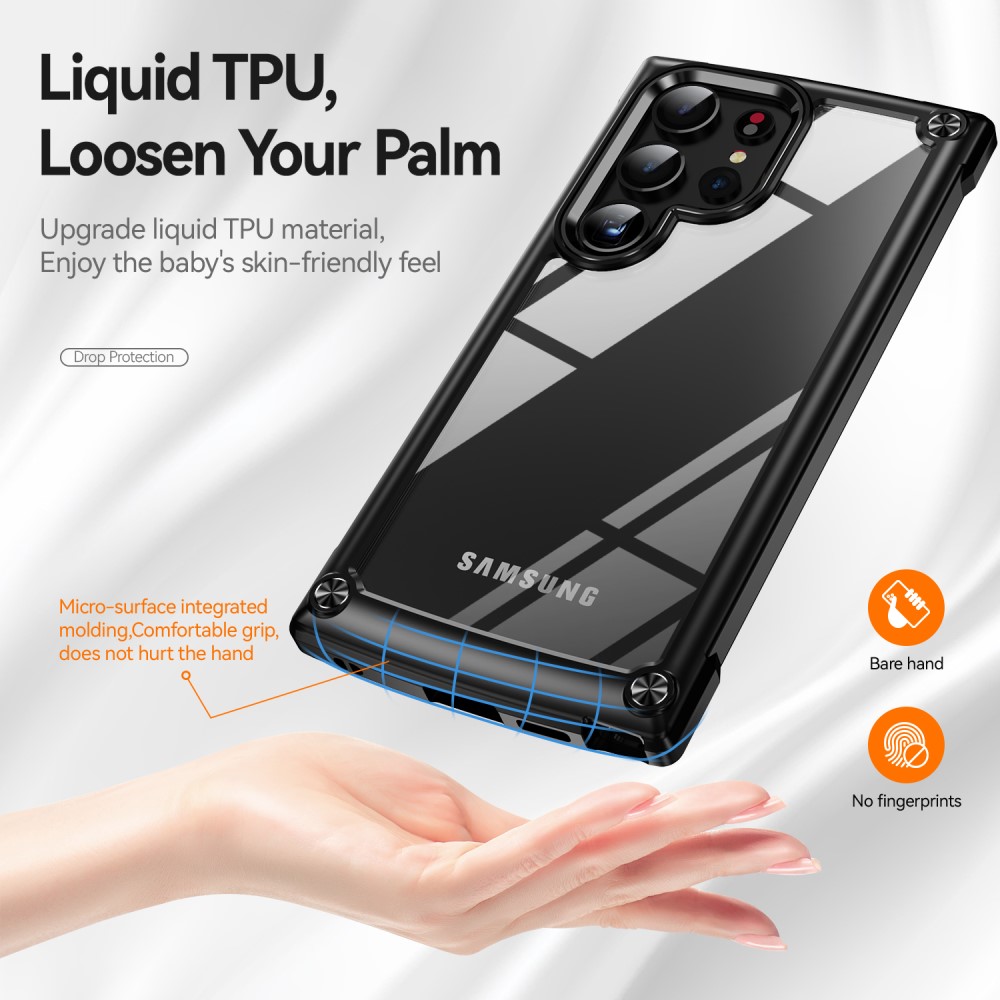  Galaxy S24 Ultra Skal Shockproof Hybrid Armor Svart