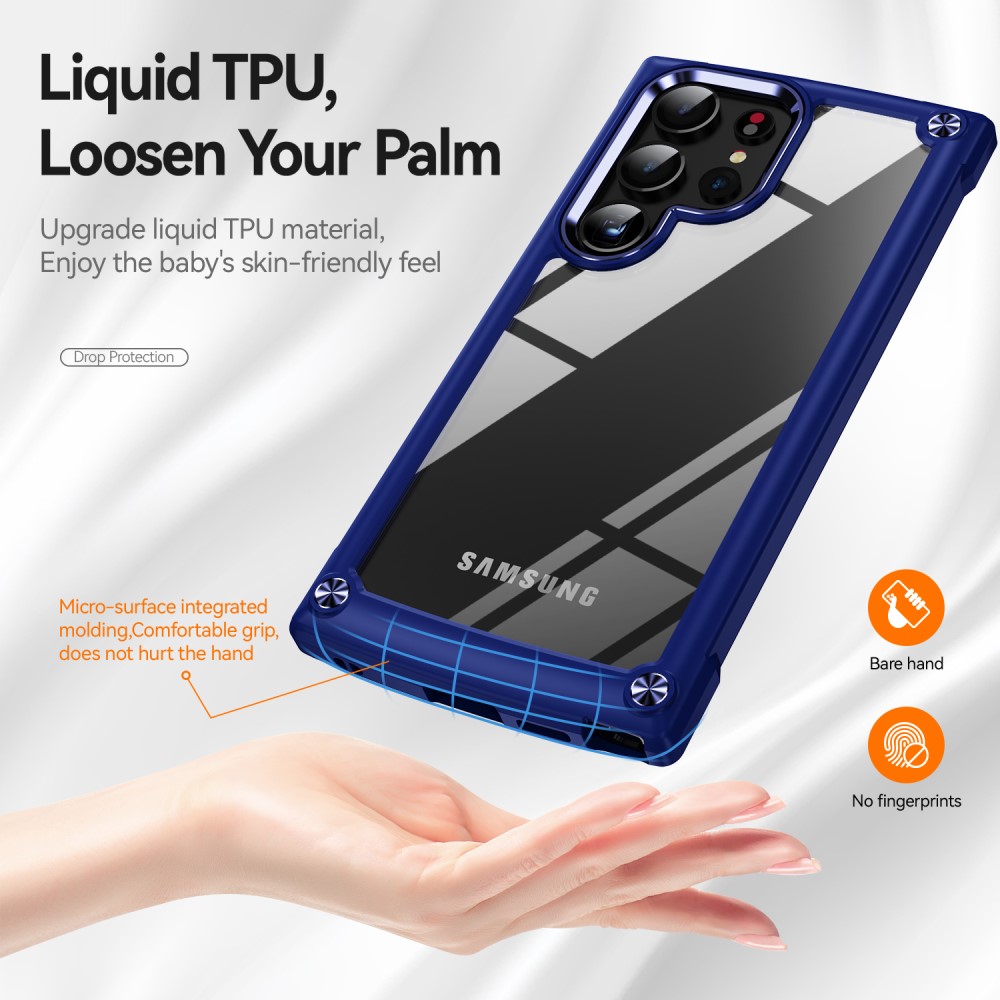  Galaxy S24 Ultra Skal Shockproof Hybrid Armor Blå