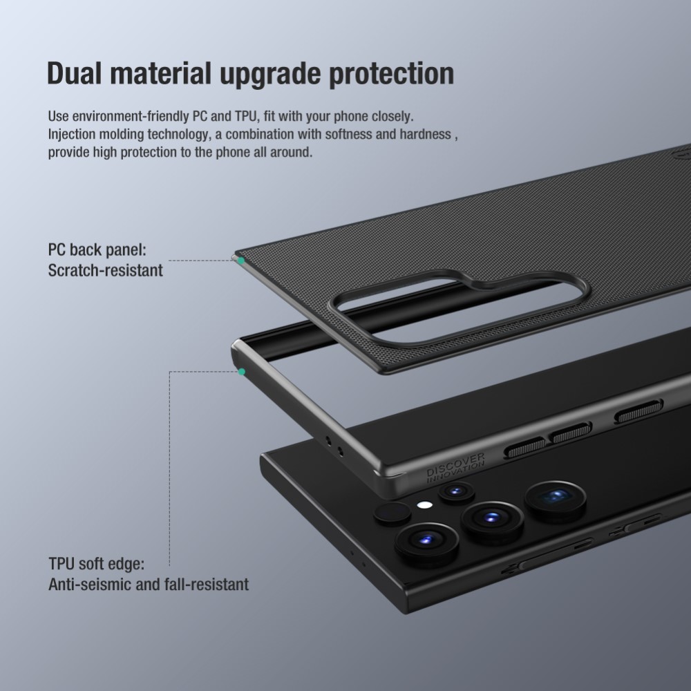 NILLKIN NILLKIN Galaxy S24 Ultra Skal Frosted Shield Pro Blå